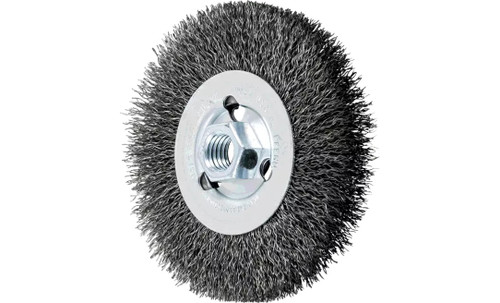 PFERD 80024 Crimped Wheel for Angle Grinders | 4-1/2" Diameter | 1/2" Width | Carbon Steel Wire | Box of 5 PFERD 80024 Crimped Wheel for Angle Grinders | 4-1/2" Diameter | 1/2" Width | Carbon Steel Wire | Box of 5