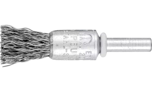 PFERD 82965 Crimped Wire End Brush | 1/2" Diameter | Carbon Steel | Box of 10