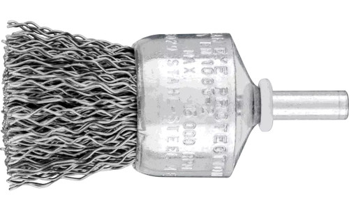 PFERD 82976 Crimped Wire End Brush | 1" Diameter | Carbon Steel | Box of 10