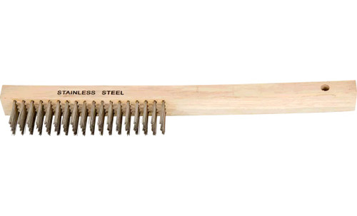 PFERD 85050 Curved Handle Synthetic Scratch Brush | Stainless Steel Wire | Box of 12 PFERD 85050 Curved Handle Synthetic Scratch Brush | Stainless Steel Wire | Box of 12