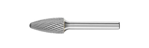 PFERD 24712 Carbide Bur | SCTI SF-4 | Tree Shape F with Radius End | 1/4" Shank | Double Cut