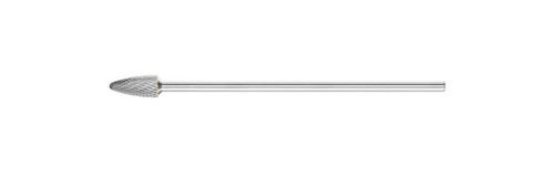 PFERD 26062 Carbide Bur | SCTI SF-5L6 | Tree Shape F with Radius End | 1/4" Extended Shank | Double Cut PFERD 26062 Carbide Bur | SCTI SF-5L6 | Tree Shape F with Radius End | 1/4" Extended Shank | Double Cut