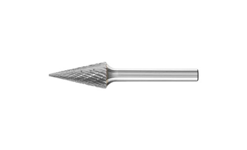 PFERD 25242 Carbide Bur | SCTI SM-5 | Cone Shape M with Pointed End | 1/4" Shank | Double Cut