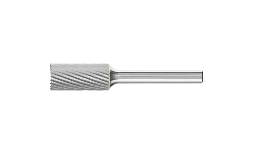 PFERD 24281 Carbide Bur | SCTI SB-5 | Cylindrical Shape B with End Cut | 1/4" Shank | Single Cut