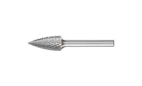 PFERD 24813 Carbide Bur | 1/2" Diameter | SCTI SG-5 | Tree Shape G with Pointed End | Diamond Cut PFERD 24813 Carbide Bur | 1/2" Diameter | SCTI SG-5 | Tree Shape G with Pointed End | Diamond Cut