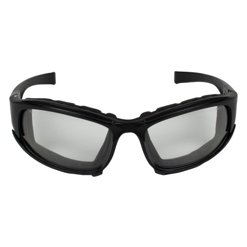 Kimberly-Clark Professional 25672 KleenGuard Calico Safety Glasses | Clear Anti-Fog Coated Lens | Black Frame | Box of 12
