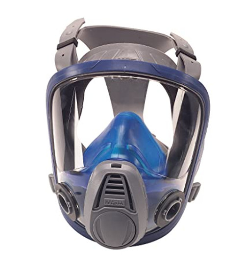 MSA Safety 10031309 Advantage 3200 Full-Facepiece Respirator | Rubber Harness | Silicone Body | Scratch-Resistan | Medium Size