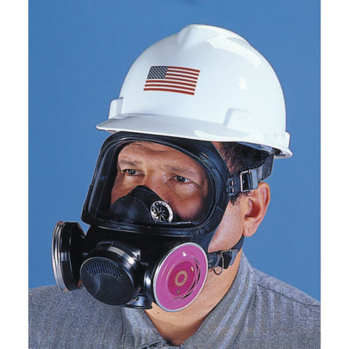 MSA Safety 471286 Ultra-Twin Respirator | Polycarbonate Lens | Hycar Rubber Body | Black | Medium Size