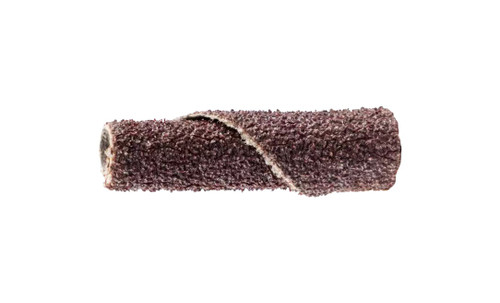 Pferd 41469 1/4" x 1" Poliroll Cartridge Roll | Cylindrical Shape | 1/8" Arbor Hole Untapered Type | Aluminum Oxide 80 Grit | Box of 50