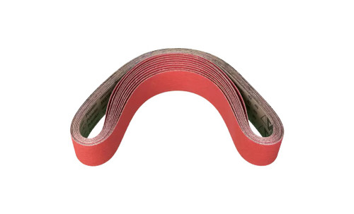 Pferd 49616 2-1/2" x 60" Coated Benchstand Belt | Ceramic Oxide CO-COOL 40 Grit | Box of 10