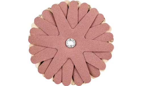 Pferd 44042 4" Polistar Tube Flap Wheel | 3,820 Max. RPM | 5mm Bore | Aluminum Oxide  180 Grit | Box of 10