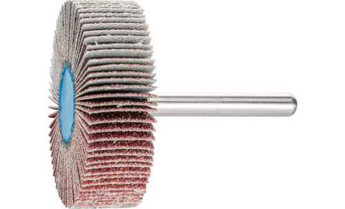 Pferd 45251 2" x 1/2" Mounted Flap Wheel | 1/4" Shank | 23,000 Max. RPM | Aluminum Oxide 60 Grit | Box of 10 Pferd 45251 2" x 1/2" Mounted Flap Wheel | 1/4" Shank | 23,000 Max. RPM | Aluminum Oxide 60 Grit | Box of 10