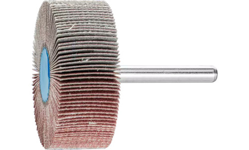 Pferd 45261 2" x 3/4" Mounted Flap Wheel | 1/4" Shank | 23,000 Max. RPM | Aluminum Oxide 180 Grit | Box of 10