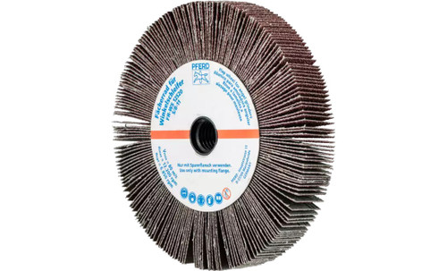 Pferd 45763 5" x 3/4" Unmounted Flap Wheel 5/8-11" Thread | Aluminum Oxide 60 Grit | Box of 2 Pferd 45763 5" x 3/4" Unmounted Flap Wheel 5/8-11" Thread | Aluminum Oxide 60 Grit | Box of 2