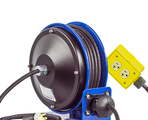 Coxreels PC10-3012-B Compact Efficient Heavy Duty Power Cord Reel, PC10  Series, 115 Volts, 30' Cord Length
