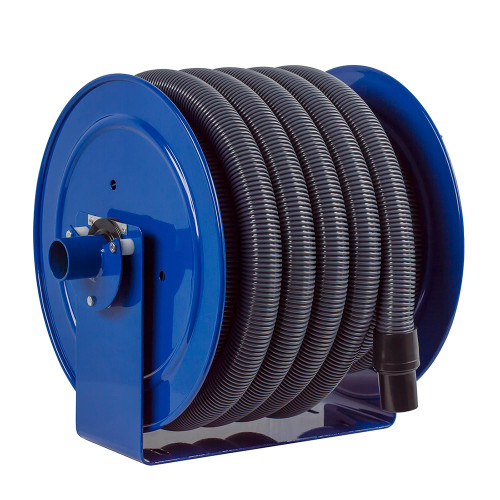 Coxreels V-117-850 Vacuum Only Direct Crank Rewind Reel | V Series | 1 1/2" Cuff Hose Diameter | PICTURE FOR ILLUSTRATION ONLY, HOSE NOT INCLUDED