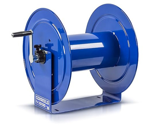 Coxreels V-117-850 Vacuum Only Direct Crank Rewind Reel | V Series | 1 1/2" Hose Diameter |  50' Hose Length | Less Hose