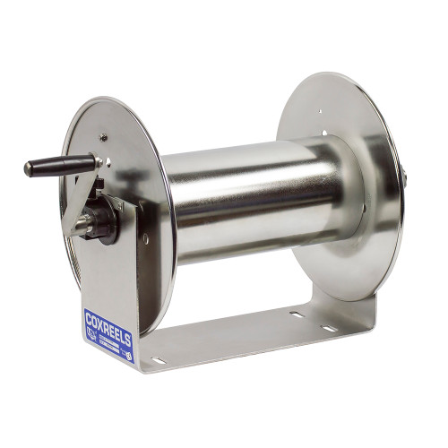 Coxreels 112-4-75-SS Stainless Steel Hand Crank Hose Reel | SS 100 Series | 1/2" Hose Diameter | 75' Hose Length | 4000 Max PSI | Less Hose Coxreels 112-4-75-SS Stainless Steel Hand Crank Hose Reel | SS 100 Series | 1/2" Hose Diameter | 75' Hose Length | 4000 Max PSI | Less Hose