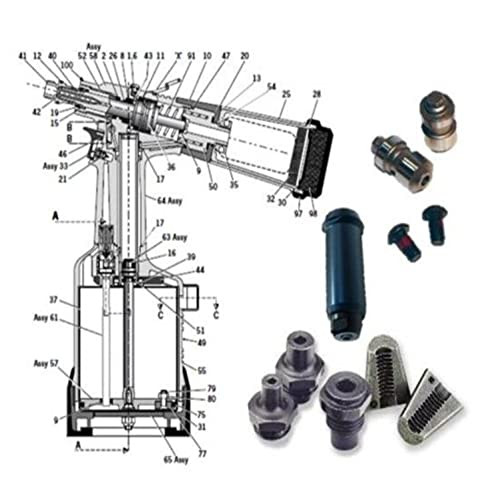 Marson Tool Part M95631 Mandrel | 6mm Thread Size | For 325-RN, 425RN Rivet Nut Tools