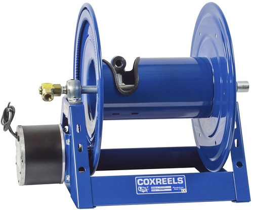 Coxreels 1125-4-450-E Electric 12V DC 1/3HP Motor Rewind Hose Reel | 1125 Series | 1/2" Hose Diameter | 450' Hose Length | 3000 Max PSI Coxreels 1125-4-450-E Electric 12V DC 1/3HP Motor Rewind Hose Reel | 1125 Series | 1/2" Hose Diameter | 450' Hose Length | 3000 Max PSI