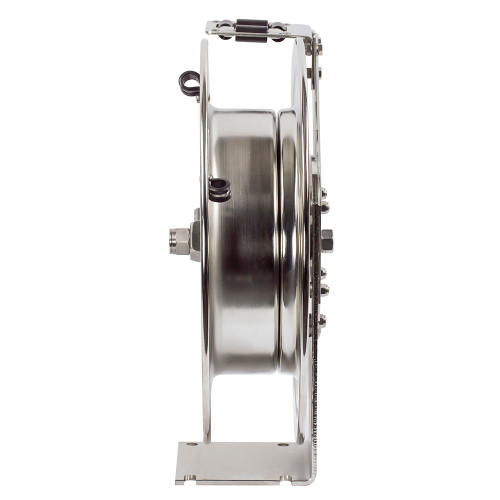Coxreels TSHL-N-475-SS Stainless Steel Spring Rewind Hose Reel | T-SS Series | 1/2" Hose Diameter | 75' Hose Length | 300 Max PSI Coxreels TSHL-N-475-SS Stainless Steel Spring Rewind Hose Reel | T-SS Series | 1/2" Hose Diameter | 75' Hose Length | 300 Max PSI