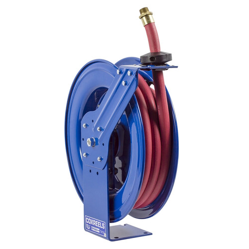 Coxreels SHFL-N-525 Heavy Duty Spring Rewind Hose Reel | SH-Fuel Series | 3/4" Hose Diameter | 25' Hose Length | 300 Max PSI Coxreels SHFL-N-525 Heavy Duty Spring Rewind Hose Reel | SH-Fuel Series | 3/4" Hose Diameter | 25' Hose Length | 300 Max PSI