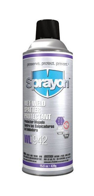 Sprayon SC0942000 Wl942 Wet Weld Spatter Protectant Aerosol | 15.5 oz. Net Fill | 16 oz. Capacity