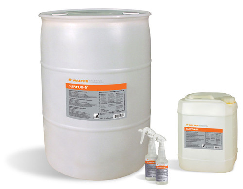 Walter Surface Technologies 54A025 SURFOX-N Cleaning and Neutralizing Solution | Liquid | 1 Gallon Capacity Volume