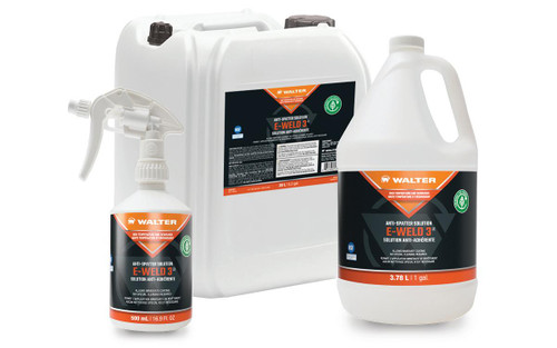 Walter Surface Technologies 53F255 E-WELD 3 Dual Purpose High-Temperature Anti-Spatter and Cleaning Solution | Liquid | 1 Gallon Capacity Volume