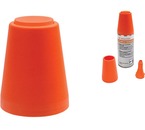 Walter Surface Technologies 53L121 E-WELD Nozzle Ceramic High Performance Shield Spray | Applicator | Orange