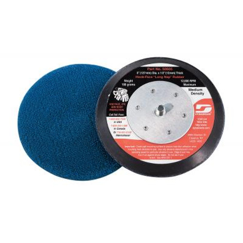 Dynabrade 50605 Non-Vacuum Disc Pad | 5" Pad Size | 1/2" Thickness | Hook-Face | Medium Density | Long Nap Dynabrade 50605 Non-Vacuum Disc Pad | 5" Pad Size | 1/2" Thickness | Hook-Face | Medium Density | Long Nap