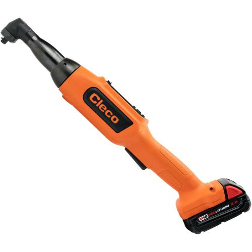 Cleco CCBAW153 CellCore Right Angle Cordless Electric Nutrunner | 570 RPM | 3.3 - 11 (ft-lbs) Torque Range | 3/8" Square Drive - Pin Deten Cleco CCBAW153 CellCore Right Angle Cordless Electric Nutrunner | 570 RPM | 3.3 - 11 (ft-lbs) Torque Range | 3/8" Square Drive - Pin Deten
