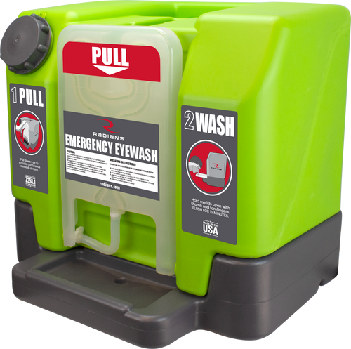 Radians Vision Aid REW01112 Emergency Eyewash Tank | 12 Gallon | Gravity-Fed | Green Radians Vision Aid REW01112 Emergency Eyewash Tank | 12 Gallon | Gravity-Fed | Green