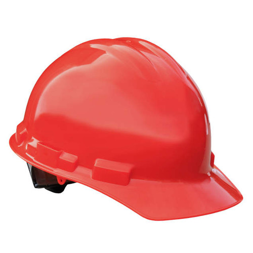 Radians GHR4-RED Granite Cap Style Hard Hat | 4 Point Crown Strap Ratchet Suspension | Pillowed Brow Pad | Red | Each Radians GHR4-RED Granite Cap Style Hard Hat | 4 Point Crown Strap Ratchet Suspension | Pillowed Brow Pad | Red | Each