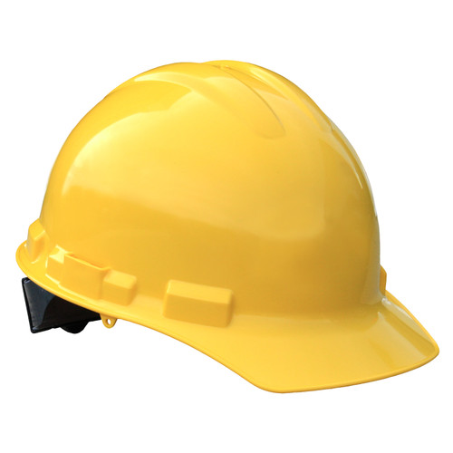 Radians GHR4-YELLOW Granite Cap Style Hard Hat | 4 Point Crown Strap Ratchet Suspension | Pillowed Brow Pad | Yellow | Each Radians GHR4-YELLOW Granite Cap Style Hard Hat | 4 Point Crown Strap Ratchet Suspension | Pillowed Brow Pad | Yellow | Each