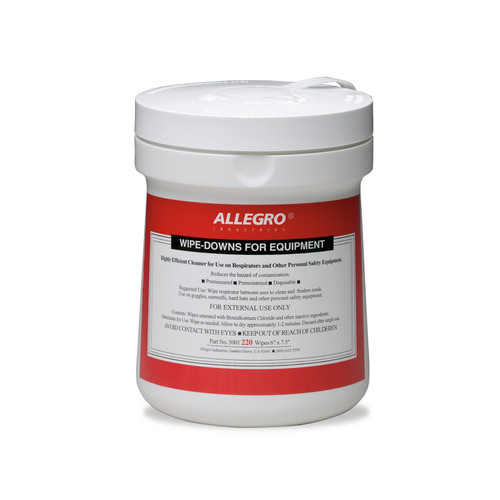 Allegro 5001 Equipment Wipe with Pop Up Canister | 6" x 7-1/2" Size | 220 Count Allegro 5001 Equipment Wipe with Pop Up Canister | 6" x 7-1/2" Size | 220 Count