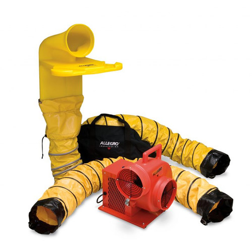 Allegro 9520-38MEX 8" Axial AC Explosion-Proof 9538-15 Plastic Blower Kit with 8" EX MVP | 1/3 HP | 115V AC Allegro 9520-38MEX 8" Axial AC Explosion-Proof 9538-15 Plastic Blower Kit with 8" EX MVP | 1/3 HP | 115V AC