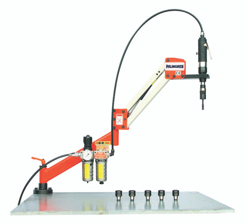 Palmgren 9680420 37" Reach Production Tap Pneumatic Tapping Arm | 9/16" Max. Tap Capacity Aluminium | 300 RPM | 1/2" Max. Tap Capacity Mild Steel Palmgren 9680420 37" Reach Production Tap Pneumatic Tapping Arm | 9/16" Max. Tap Capacity Aluminium | 300 RPM | 1/2" Max. Tap Capacity Mild Steel