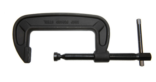 Palmgren 9629106 Heavy Duty C-Clamp With Black Oxide Spindle | 12" Max Open Capacity | 1-1/8" Spindle Diameter | 5" Throat Capacity