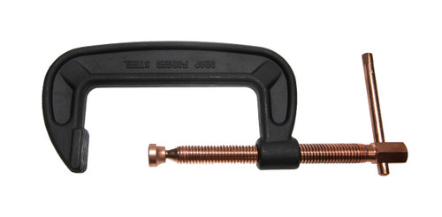 Palmgren 9629108 Heavy Duty C-Clamp With Copper Spindle | 6" Max Open Capacity | 13/16" Spindle Diameter | 2-7/8" Throat Capacity