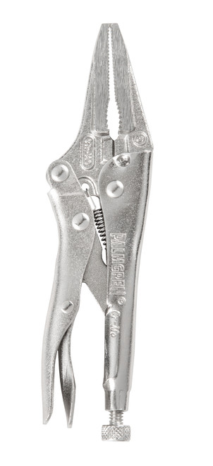 Palmgren 70650 Long Nose Locking Plier | 6" Max Open Capacity | 2" Max. Jaw Opening | 3/8" Jaw Width