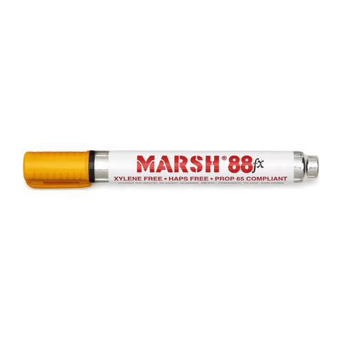 Marsh M88FX-YP Pigmented Type Paint Marker | Alcohol | Yellow | Sold By Pack of 12