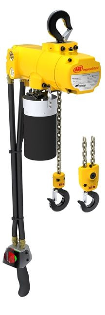 Ingersoll Rand CL500K-2DA10-C6U CLK Series Air Chain Hoist | 1/2 Ton Capacity | 10 ft Lift | 6 Drop | Steel Snap Hook | Pendent Control