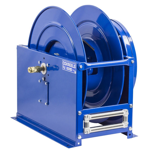 Coxreels DMPL-475 Dual Hose Spring Rewind Hose Reel | DP Series | 1/2" Hose Diameter | 75' Hose Length | 3000 Max PSI | Less Hose