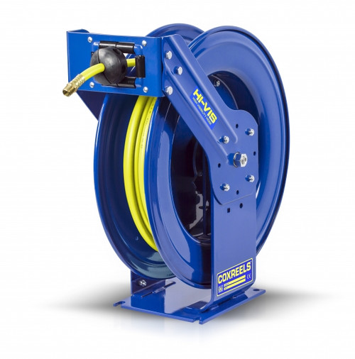 Coxreels TSH-N-375-HV Supreme Duty Spring Rewind Hose Reel | T-HV Series | 3/8" Hose Diameter | 75' Hose Length | 300 Max PSI
