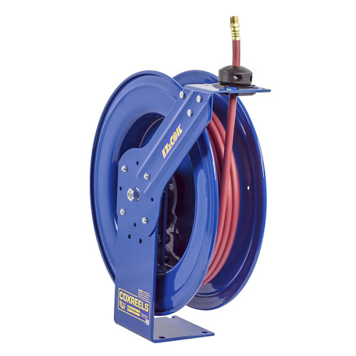 Coxreels EZ-SHL-375 EZ Coil Spring Rewind Hose Reel | EZ-SH Series | 3/8" Hose Diameter | 75' Hose Length | 300 Max PSI | Less Hose