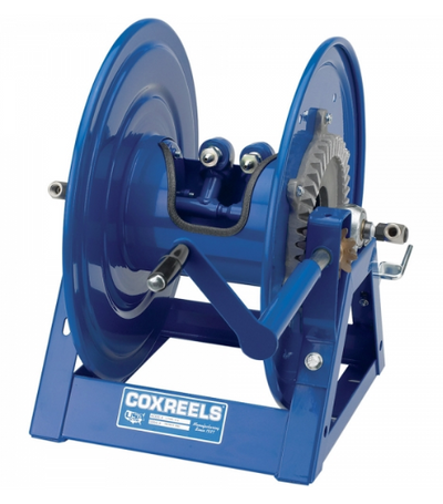 Coxreels 1275HPL-C-8 Hand Crank Rim Rewind Hose Reel | 1275HP Series | 1/4" Hose Diameter | 135' Hose Length | 10000 Max PSI | Less Hose