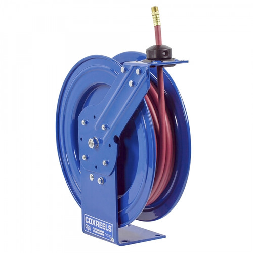 Coxreels P-LPL-425-AL Spring Rewind Hose Reel | Alumi-Pro Series | 1/2" Hose Diameter | 25' Hose Length | 300 Max PSI | Less Hose
