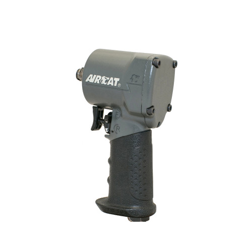 Aircat Pneumatic Tools 1077-TH Stubby Impact Wrench | 500 (ft-lbs) Max Torque | 9000 RPM | 3/8" Square Drive