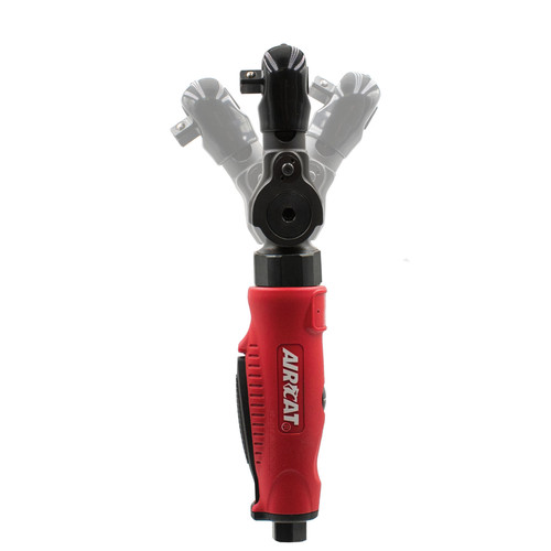 Aircat Pneumatic Tools 811 30° Flex Head Ratchet | 35 (ft-lbs) Max Torque | 240 RPM | 1/4" Square Drive
